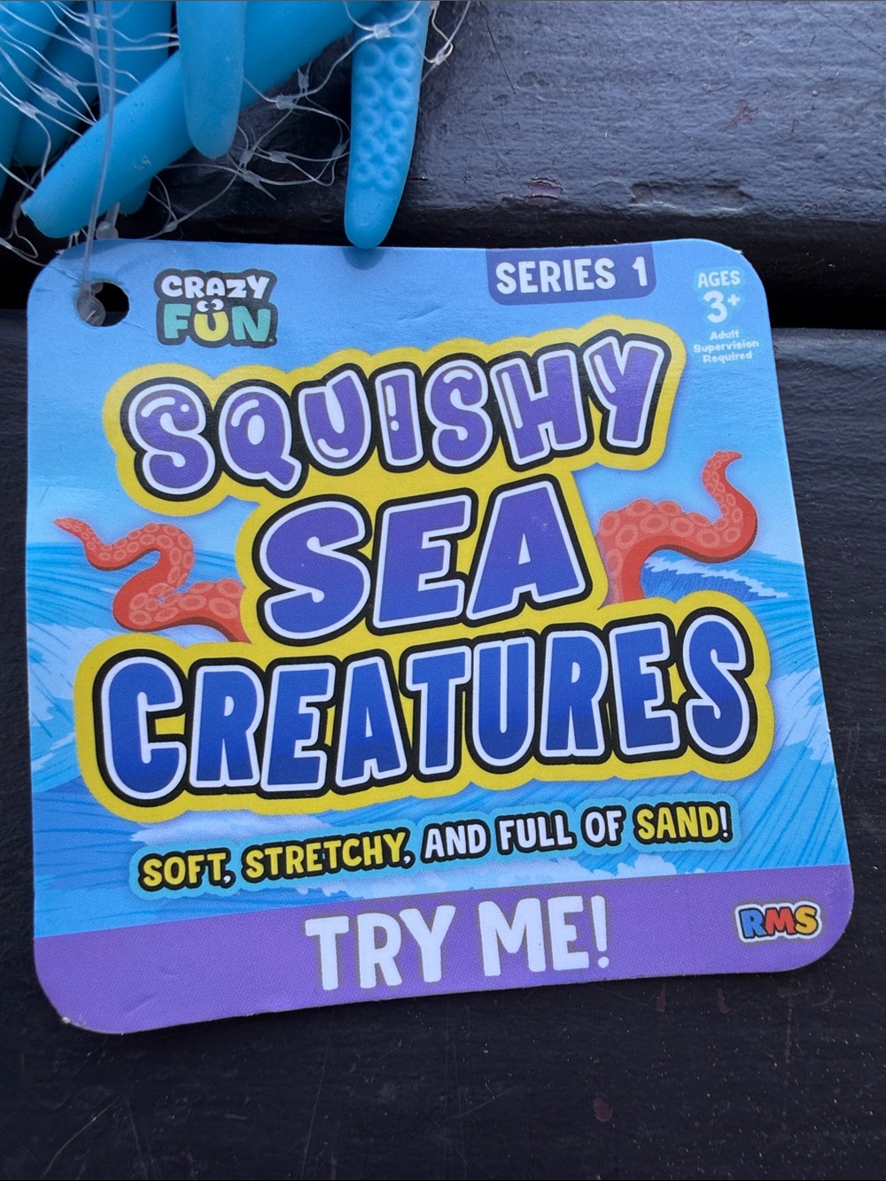 *VIRAL RARE* Squishy Sea Creatures Blue Octopus - crazy fun! RMS - new with tag - Picture 5 of 8